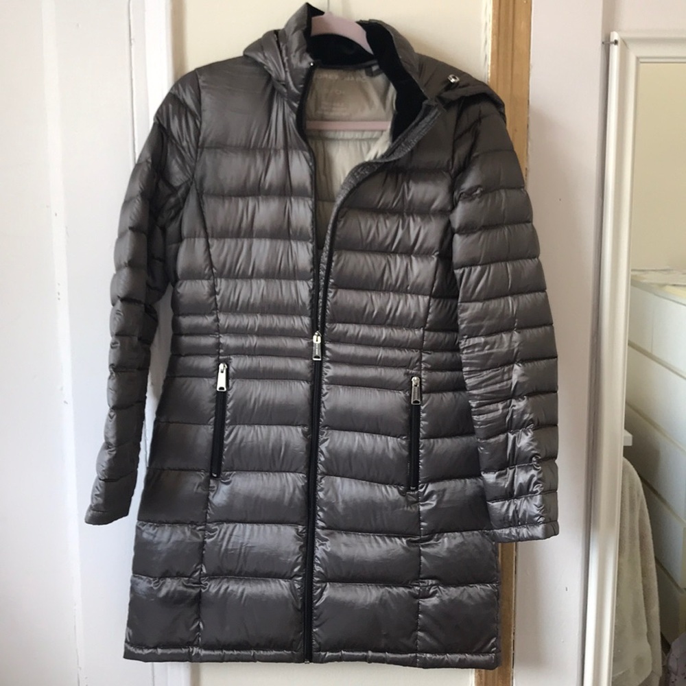 Andrew Marc Packable Lightweight Long Down Coat